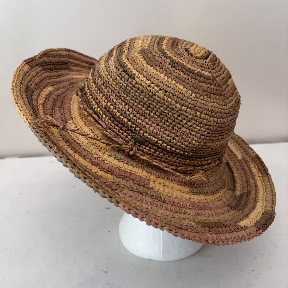 Callanan Straw Wide Brim Sun Hat Women's O/S Sun Hat Beach Pool Cruise Hawaiian
